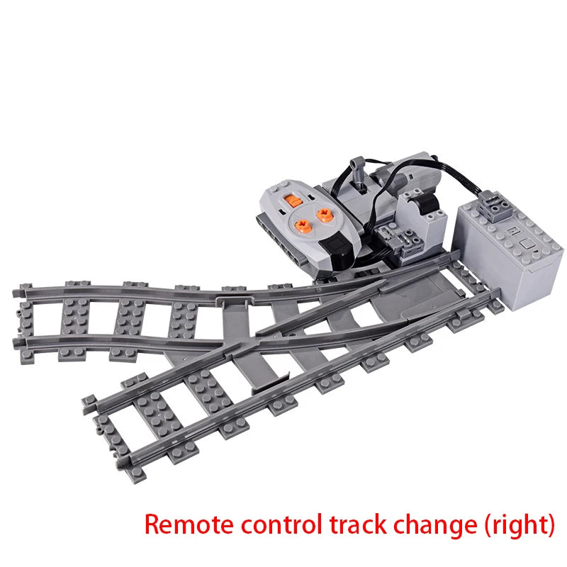Model Set City Train Container Oil Tank Kits Mountain Railway Track Traffic Lights Leduo Block