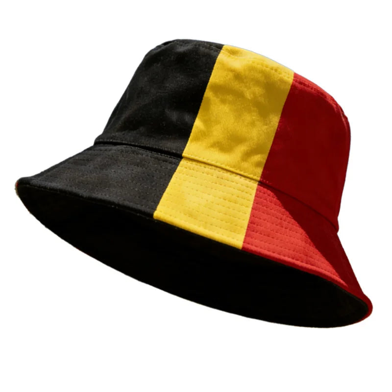 Countries National Flag Bucket Hat Men Women Football Fan Party Football Cup Reversible Sun Hat Soccer Fans