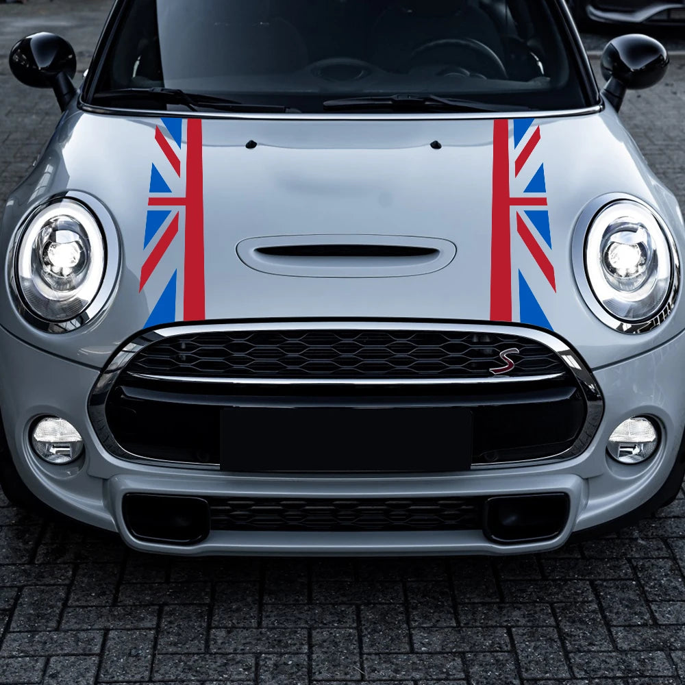 Car Hood Stickers Auto Bonnet UK Flag Decal Decal For Mini Cooper