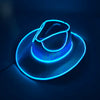 Pearlescent Cowboy Hat Dance Costume Decorate Glowing Cowgirl Cap Glowing For Neon NightClub