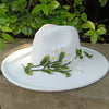 Fedora hats 3D embroidered flowers Fedora men and women hats Jazz hats Women's hats