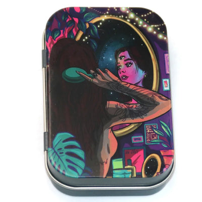 Cigarette Case Box Flip Cap Storage Smoke Humidor Rolling Paper Jewelry Candy Coin Key Organizer Tin Flip Gifts Sealed