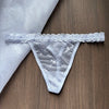 Crystal Letter Thong Lace Bikini Panties G-String Low Waist Briefs Sexy Body Jewelry for Hot Wife Gift