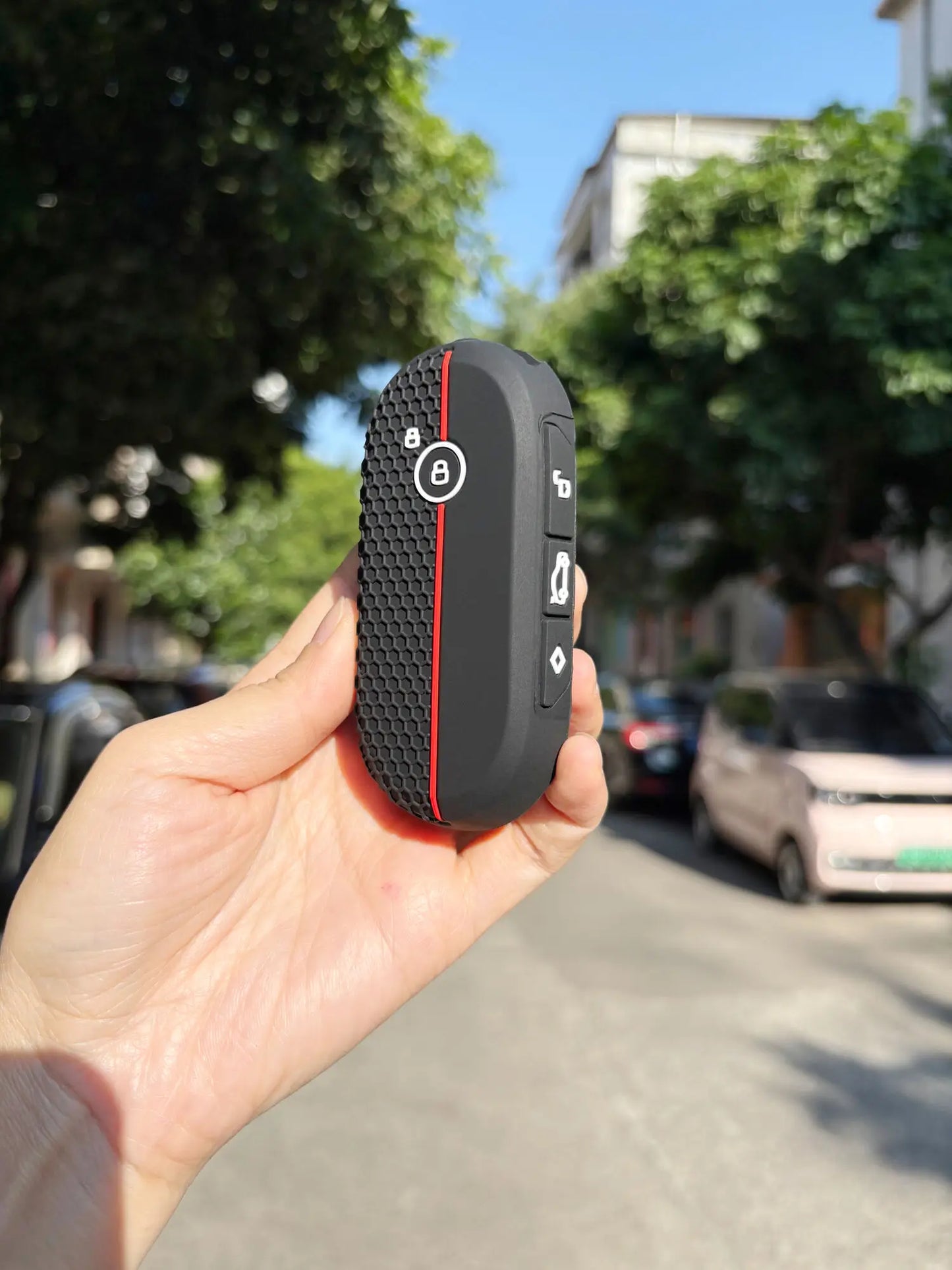 Keychain Protection For BMW Mini Cooper SE J01 Cooper S Aceman SE Keychain Silicone Car Key Case Cover Fob
