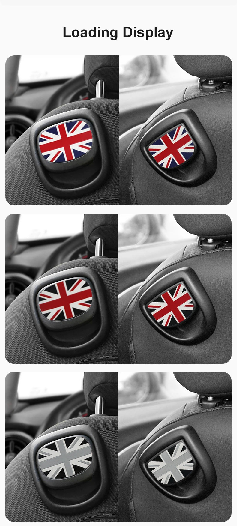 Car Rear Seat Back Handle Decal Cover Protective Sticker For Mini Cooper R56 R55 F56 F57 Interior Decorative Accessories