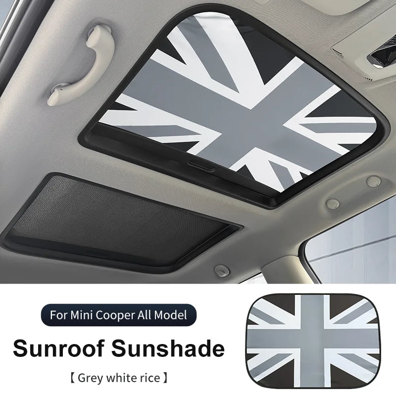 Car Sunroof Sunshade Cover For Mini Cooper F56 F60 F55 R56 R60 F65 F66 Sunscreen Protector UV Heat Isolate Foldable Accessories