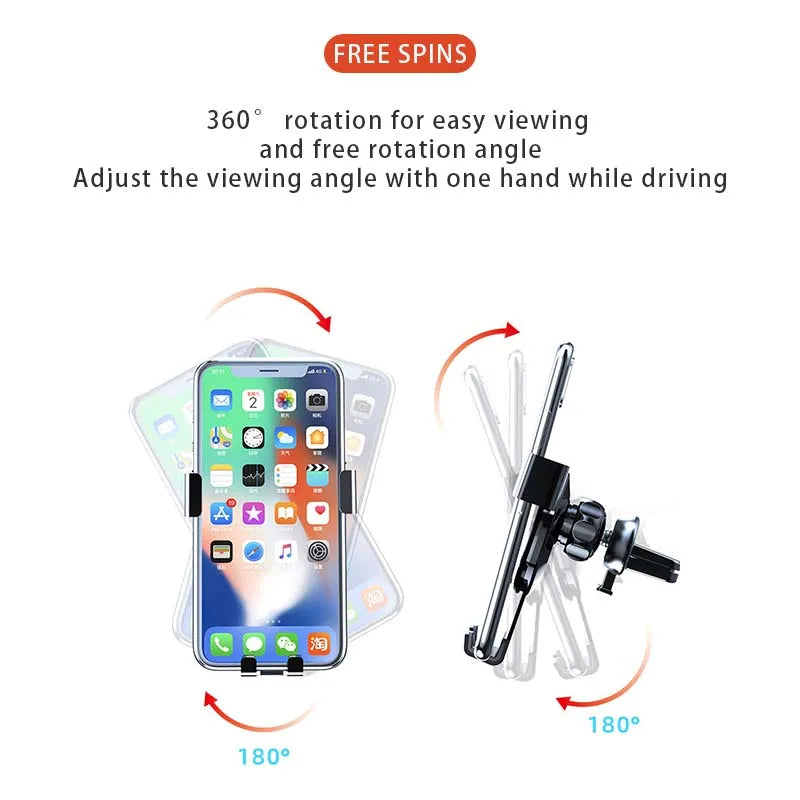 Car Phone Holder Auto Locking Universal Air Outlet GPS For Saab Emblem 93 9 3 9 5 95 900 9000 94 Tech 2 Aero Hirsch Accessories