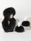 Imitation fox fur headband hats for winter warm earmuffs for girls natural fluffy plush hats