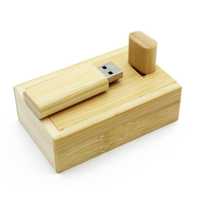 Wooden + Box USB FlashDrive Pen Driver Pendrive 4GB 16GB 32GB 64GB 128GB Memory Creativo Personal LOGO