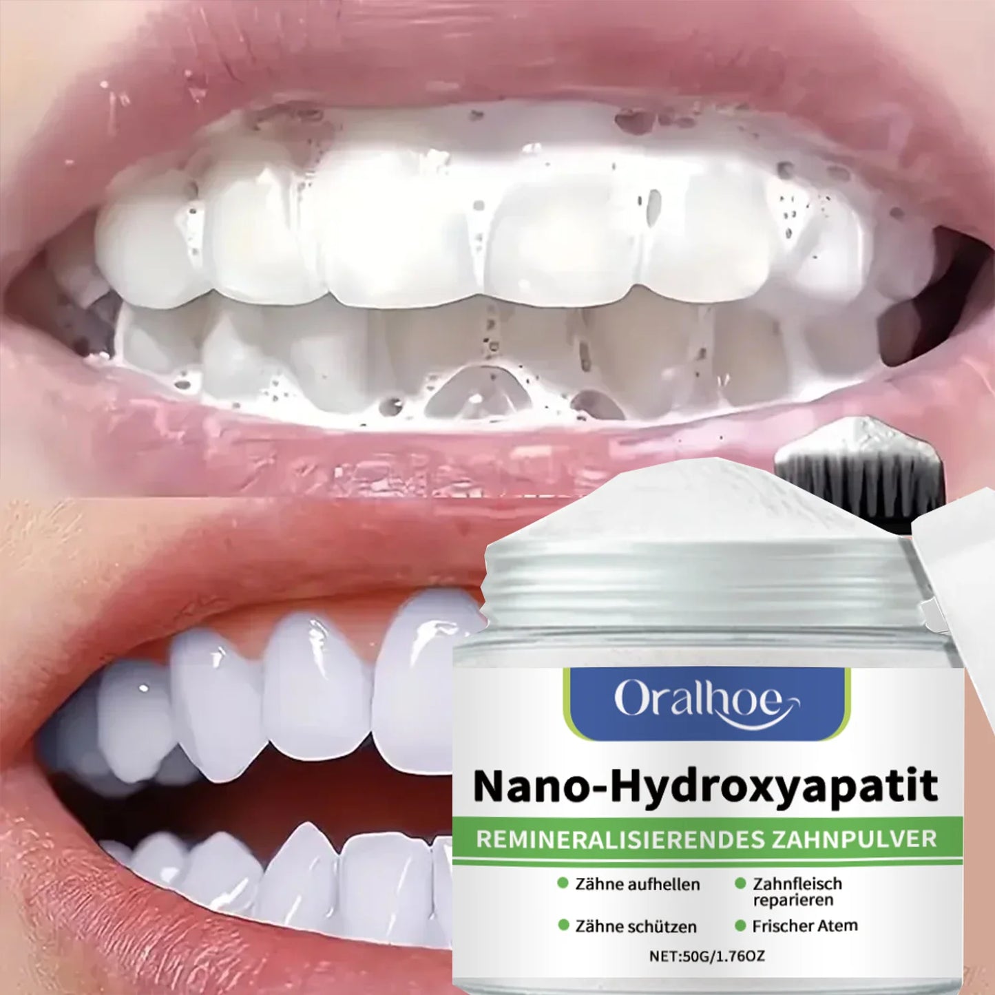 Whitening Tooth Powder: Enamel Repair, Deep Cleaning & Long-Lasting Fresh Breath