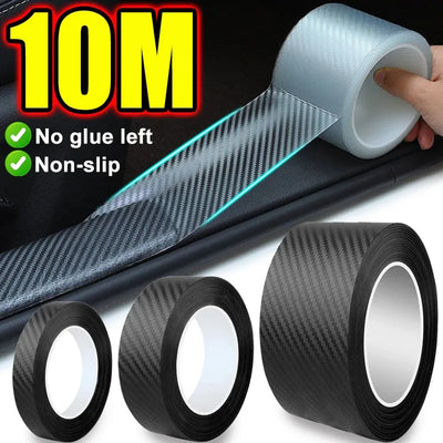 Nano Carbon Fiber Car Sticker Adhesive Tapes DIY Anti Scratch Stickers Waterproof Protection Film