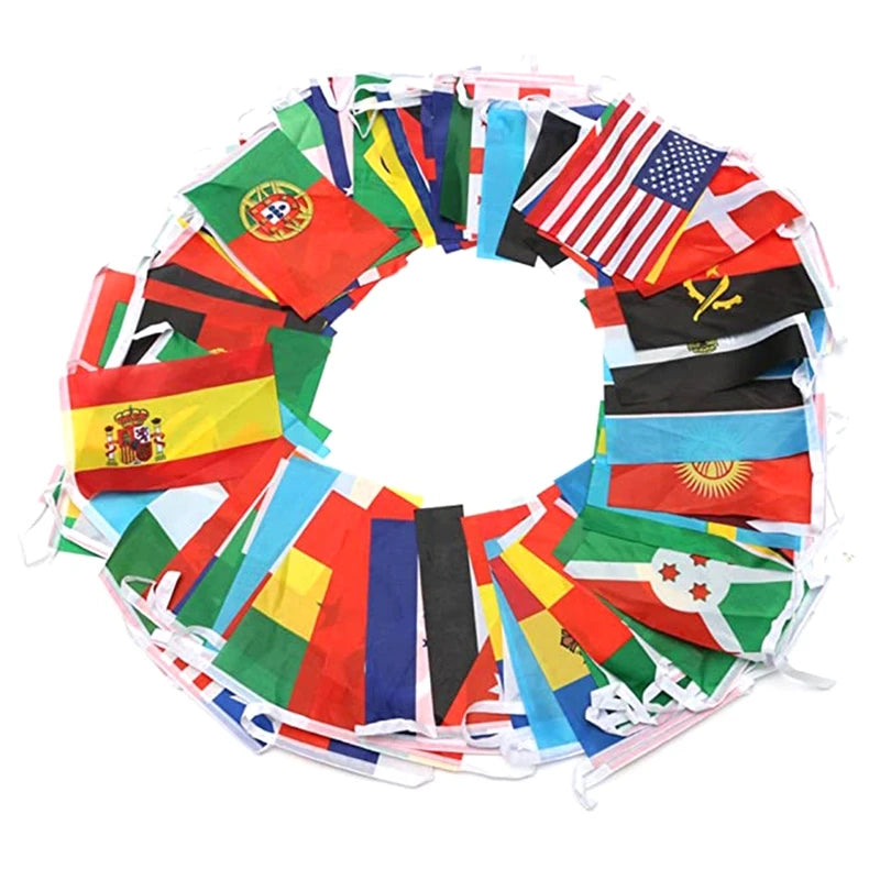 FLAG 100/200 Countries National Flag14x21cm 20x30cm String Flag Countries Around The World Nations Flag For Party decor