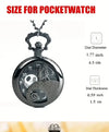 Quarzt Pocket Watch with Chain Necklace Vintage Quartz Pendant Watches Clock Chain Mens Women