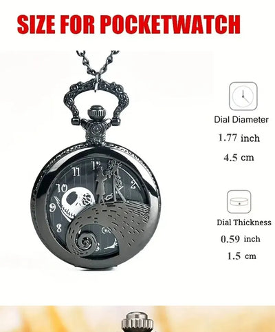 Quarzt Pocket Watch with Chain Necklace Vintage Quartz Pendant Watches Clock Chain Mens Women