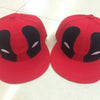 Anime Cartoon Figure Deadpool Embroidery Hip Hop Fashion Snapback Hat Cotton Casual Flat Baseball Cap