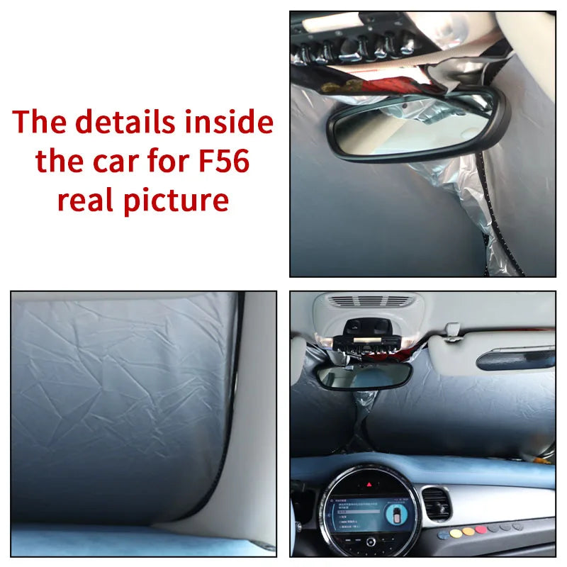 Car Windshield Sunshade Cover Blocks UV Ray Reflector For Mini Cooper One R50 R56 R60 F55 F56 R58 R59