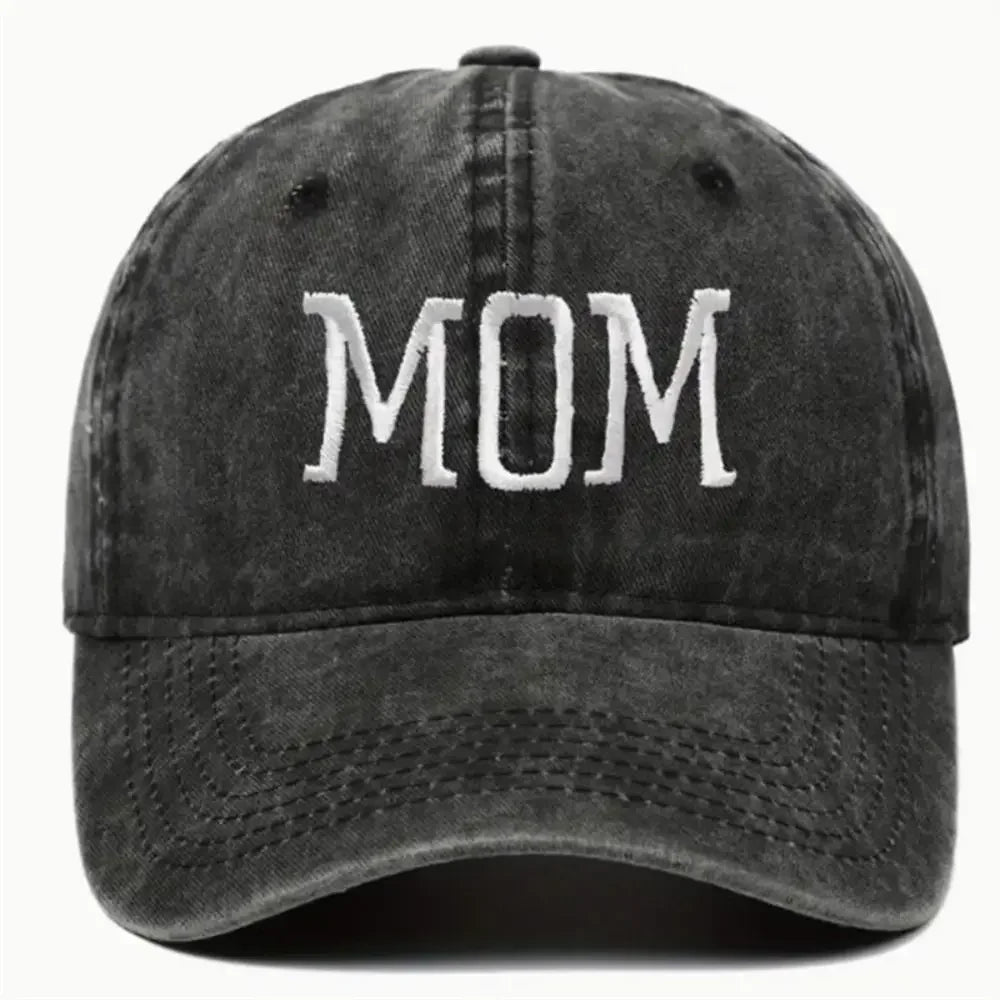 DAD MOM Embroidery Baseball Caps Vintage Adjustable Distressed Faded Cap Hiphop Baseball Hats