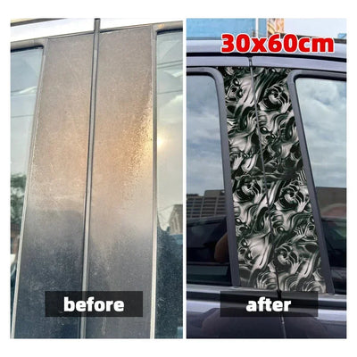 Car Exterior Stickers DIY Wrapping Skull Print Sticker Auto Body Decoration Self Adhesive Vinyl Wrap Film for Car Accessories