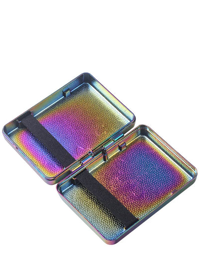 Metal Cigarette Case for 14 Cigarettes, Portable Pocket Tobacco Case, Cigarette Holder, Storage Box