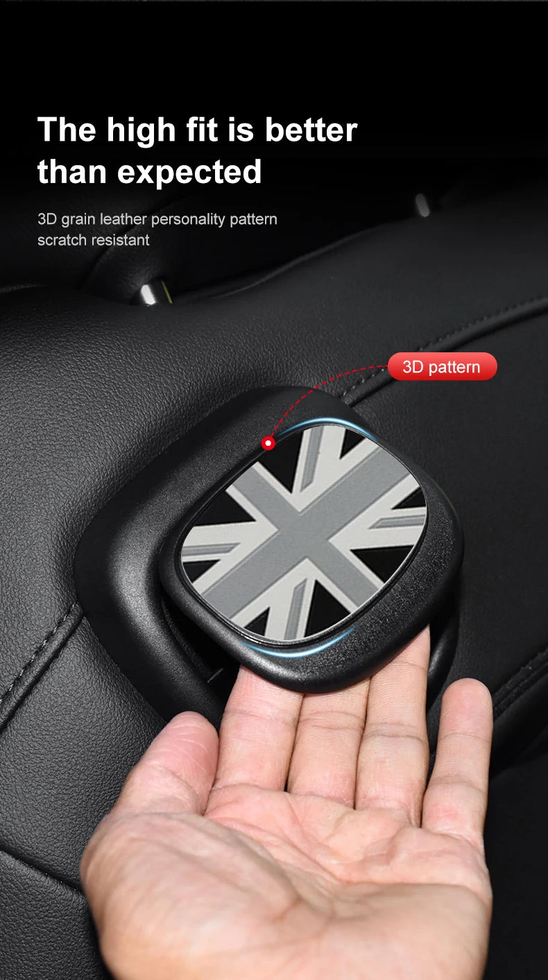 Car Rear Seat Back Handle Decal Cover Protective Sticker For Mini Cooper R56 R55 F56 F57 Interior Decorative Accessories