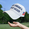 Donald Trump Cap Make America Great Again Trump Baseball Cap  Red White Adjustable Embroidered American USA Flag Cap