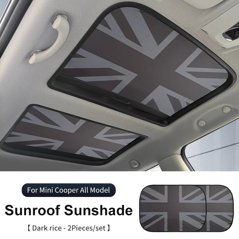 Car Sunroof Sunshade Cover For Mini Cooper F56 F60 F55 R56 R60 F65 F66 Sunscreen Protector UV Heat Isolate Foldable Accessories