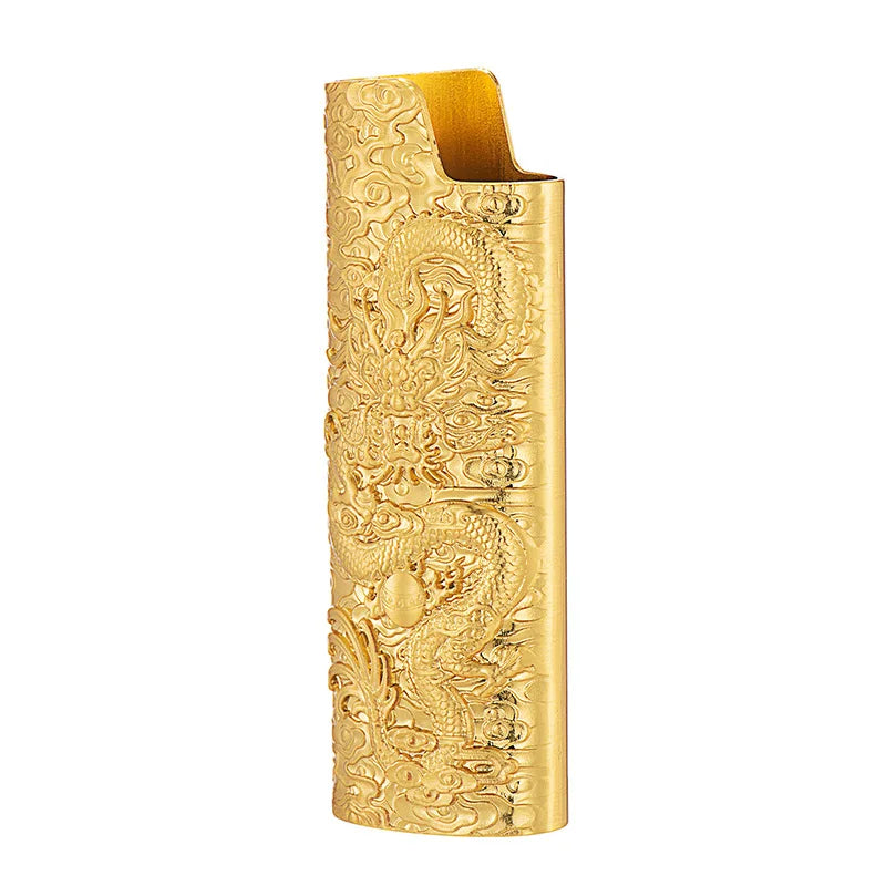 Lighter Cover Inquiry 3D Flying Dragon Relief Metal Case Exploration proof Armor Large Holder