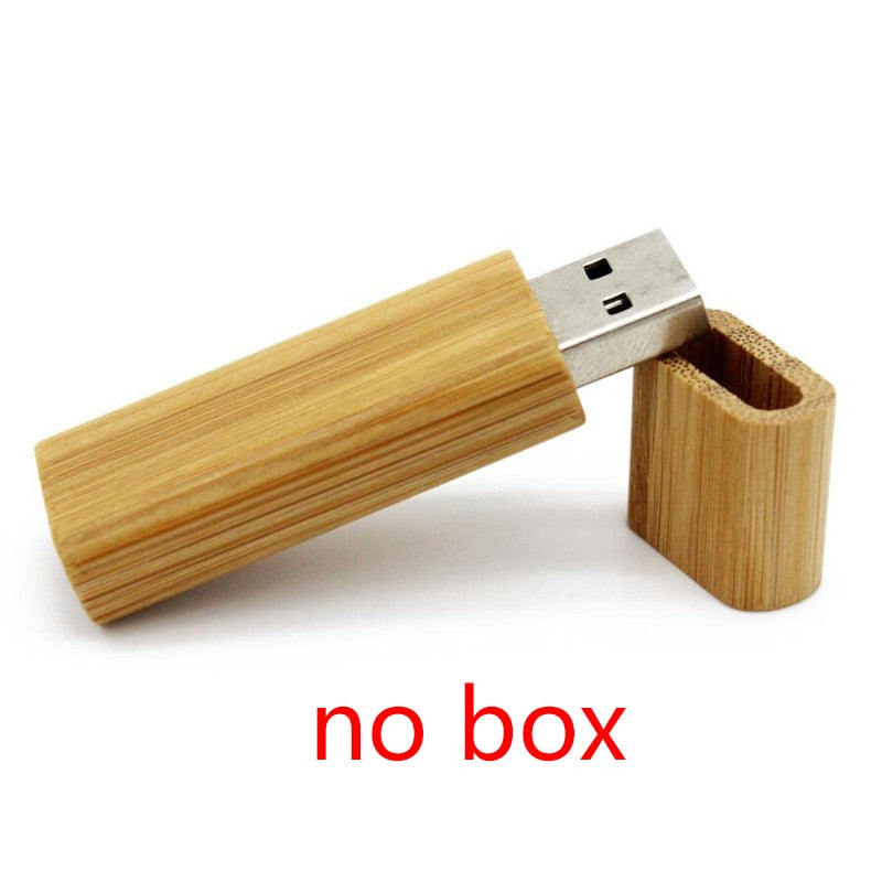 Wooden + Box USB FlashDrive Pen Driver Pendrive 4GB 16GB 32GB 64GB 128GB Memory Creativo Personal LOGO