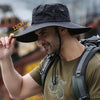 Fishing Hat Summer Breathable Mesh Camping Hiking Caps Anti-UV Sun Hat Mountaineering Caps Men's Panama Hat