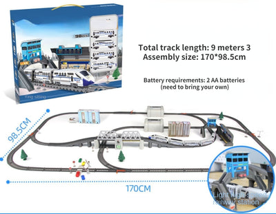 Model Railway Track Harmony Rail Toy Car  Assemble DIY Set Children Christmas Gift Toy for Boy