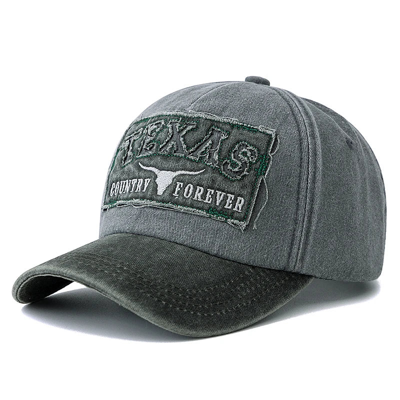 Baseball Cap TEXAS Letter Embroidery Outdoor Sports Dad Hat For Men And Women