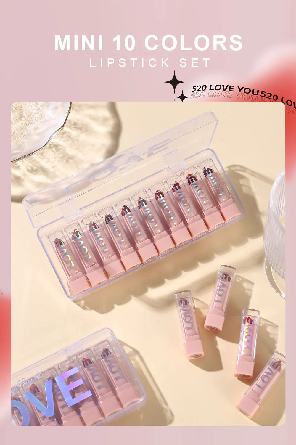 Lipstick Set for Autumn and Winter, Matte Waterproof Lips, Non-Fading, Non-Stick Cup, Whitening and Complexion Lip Gloss
