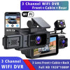 Car Dvr Dash Cam FHD 1080P Dash Camera Wifi 3 Channel Interior Dashcam Video Recorder