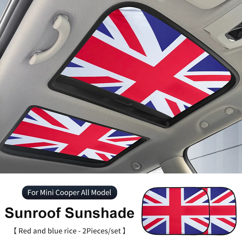 Car Sunroof Sunshade Cover For Mini Cooper F56 F60 F55 R56 R60 F65 F66 Sunscreen Protector UV Heat Isolate Foldable Accessories