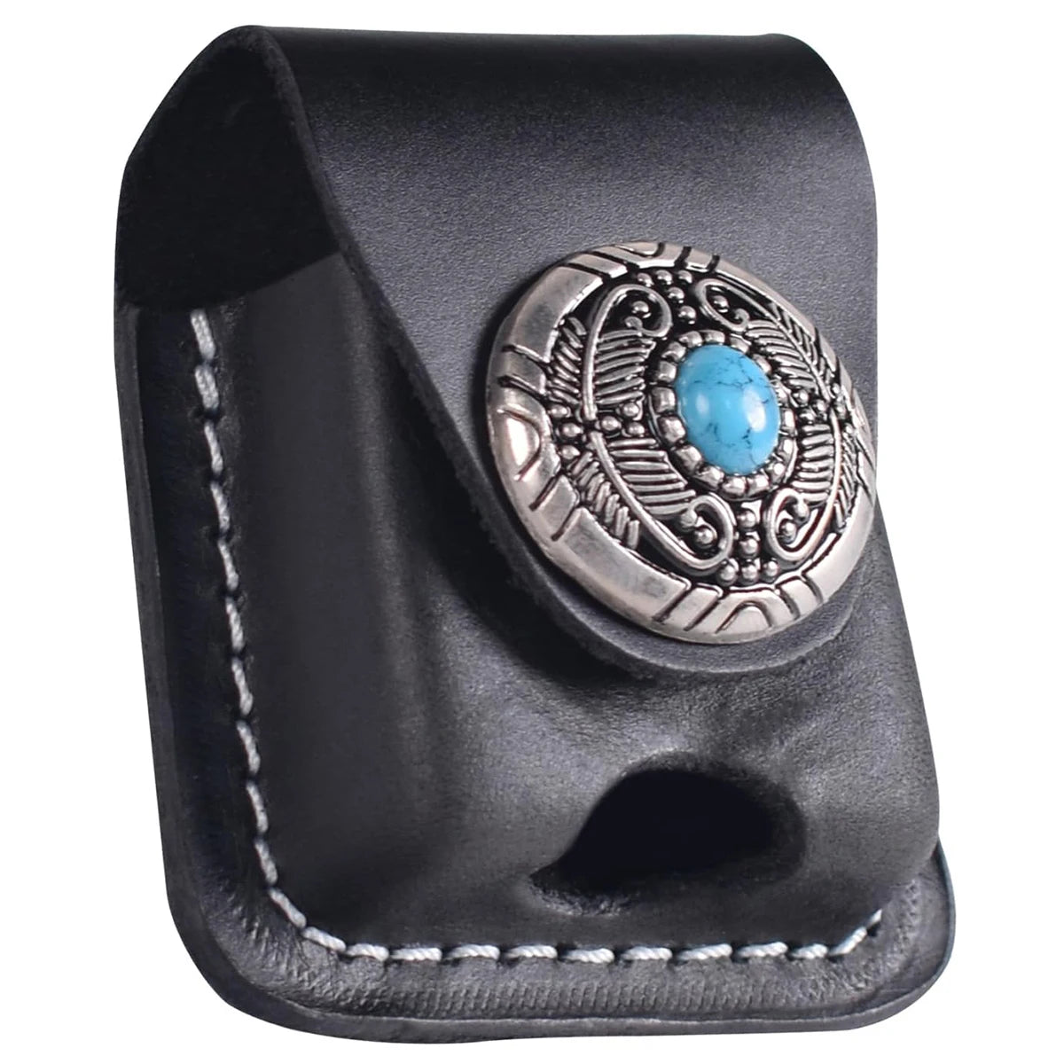 PU Leather Lighter Storage Case, Compact Outdoor Camping Hiking Accessory