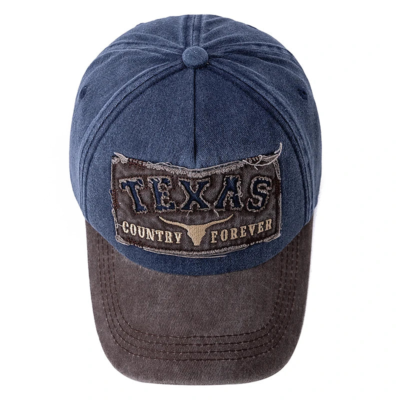 Baseball Cap TEXAS Letter Embroidery Outdoor Sports Dad Hat For Men And Women