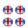 4pcs 52mm Car Wheel Center Cap Sticker Hub Cap Decal For MINI JHON COOPERR50 R52 F56 R53 F60 R57 R58 R59 R60 S Auto Accessories