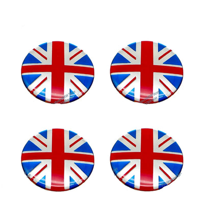 4pcs 52mm Car Wheel Center Cap Sticker Hub Cap Decal For MINI JHON COOPERR50 R52 F56 R53 F60 R57 R58 R59 R60 S Auto Accessories