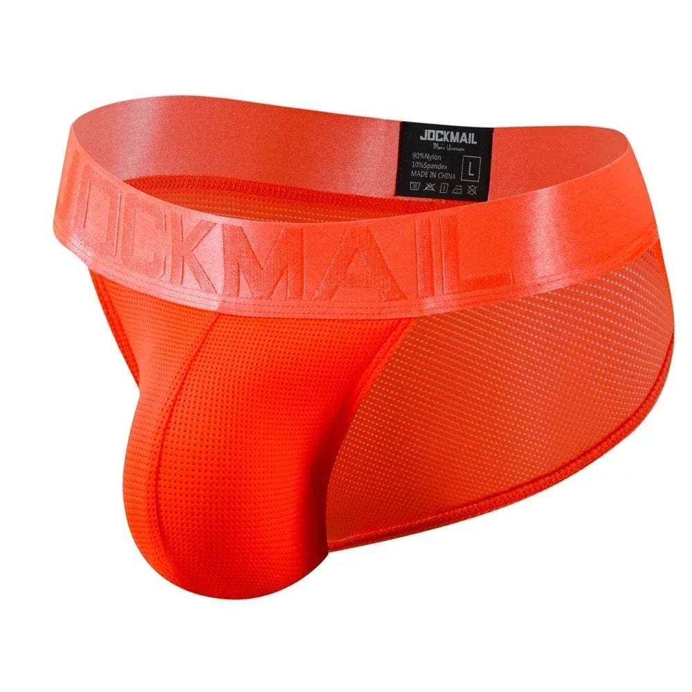Sexy Man's Underwear Briefs Underpants Nylon Mesh Quick Dry Men's Briefs Bikini Slip Men's Tanga Briefs Nylon SPANDEX