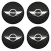 Car Wheel Center Hub Caps Stickers Badge Decals 4Pcs 56mm For MINI Cooper One S JCW R56 R55 R53 R60 F55 F56 R57 R59