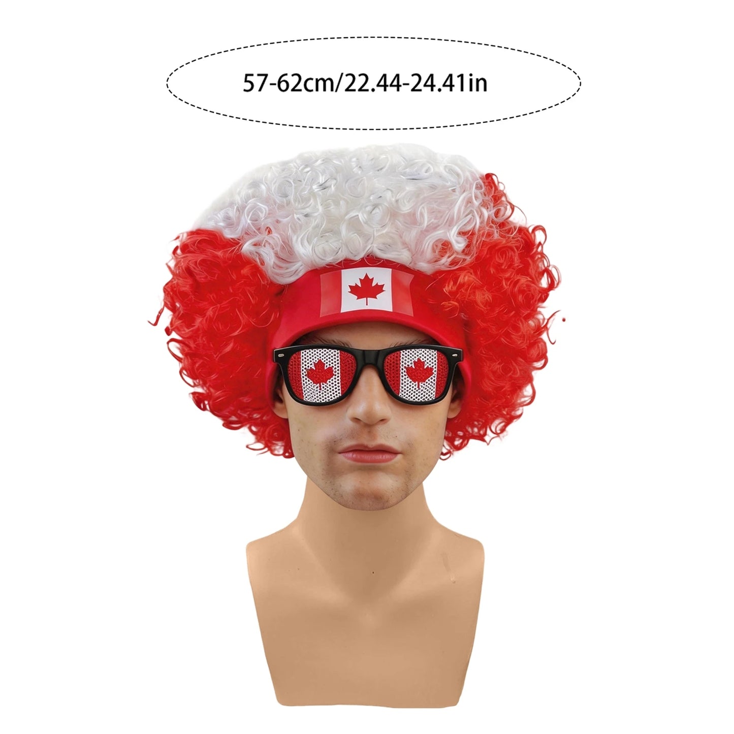 Football Fans Caps Costume Party Wig Decor Supplies Cosplay Headdress for Kids Adults, Perfect For Cheering The Game