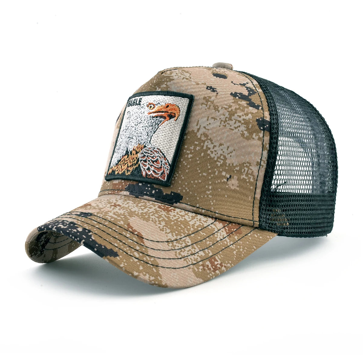 Baseball Cap With Embroidery Eagle Patch Four Seasons Snapback Visor Hat For Unisex Fashion
