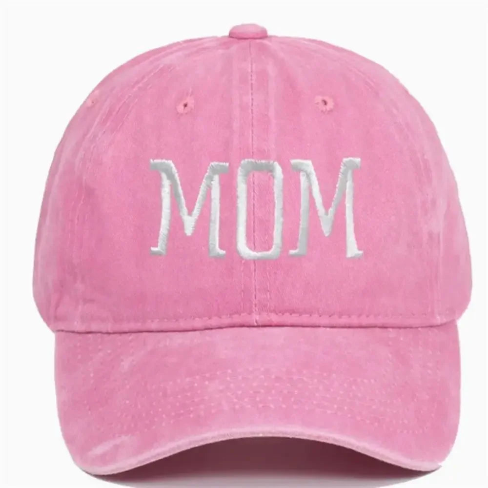 DAD MOM Embroidery Baseball Caps Vintage Adjustable Distressed Faded Cap Hiphop Baseball Hats