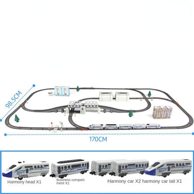 Model Railway Track Harmony Rail Toy Car  Assemble DIY Set Children Christmas Gift Toy for Boy