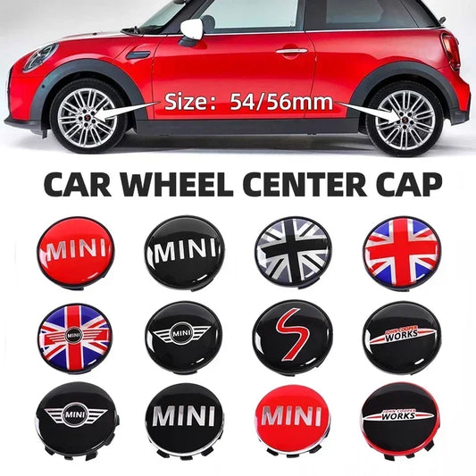 Car emblem Wheel hub Center Cap Badge covers For Mini Cooper S 2011 2012 2013 R56 R50 R53 F56 F55 R60 Accessories