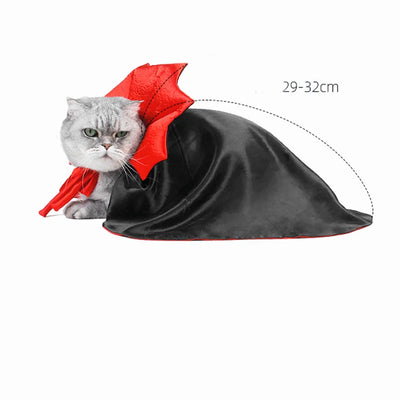 Halloween Costumes Cosplay Vampire Cloak For Small Dog Cat Kitten Puppy Dress Kawaii Pet Clothes Cat Accessoties Gift