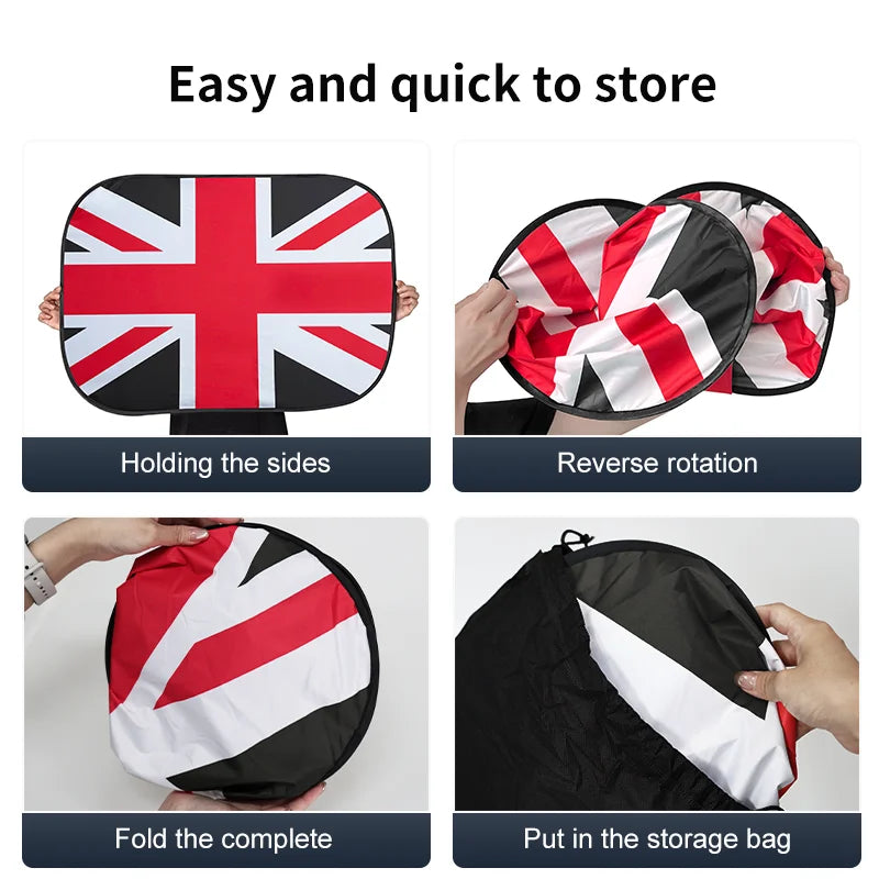 Car Sunroof Sunshade Cover For Mini Cooper F56 F60 F55 R56 R60 F65 F66 Sunscreen Protector UV Heat Isolate Foldable Accessories