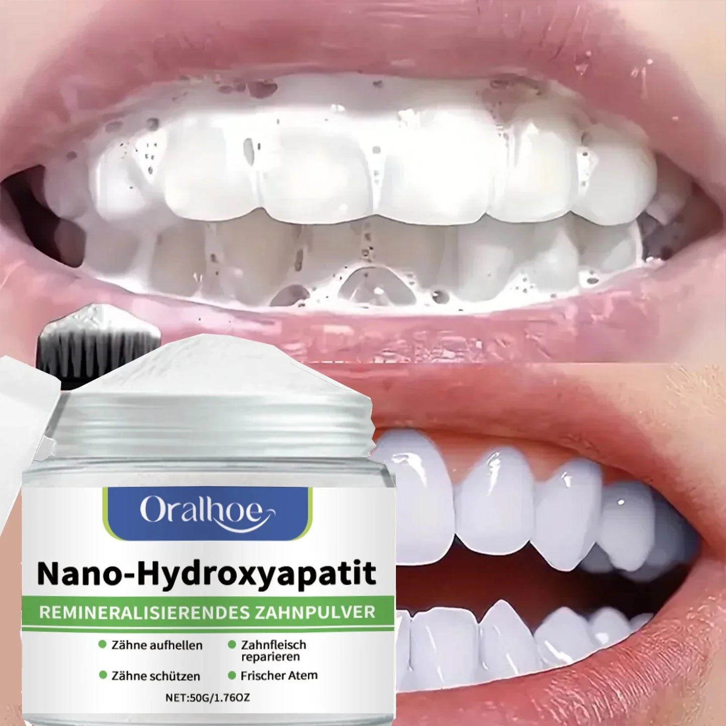 Whitening Tooth Powder: Enamel Repair, Deep Cleaning & Long-Lasting Fresh Breath