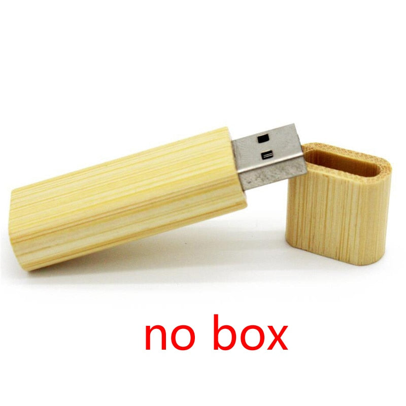 Wooden + Box USB FlashDrive Pen Driver Pendrive 4GB 16GB 32GB 64GB 128GB Memory Creativo Personal LOGO
