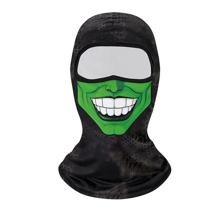 Face Mask Clown Ghost Skull Mask, Breathable Windproof, UV Sun Dust Protective Full Face Cover For Summer Sprin